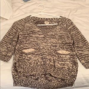 Brown knit sweater